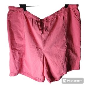 Liz & Me peach color cotton shorts 3x